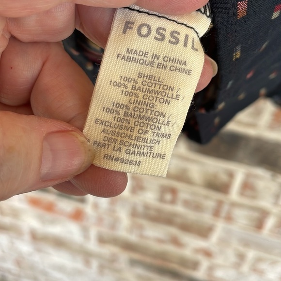 Fossil Navy Blue Dress with Colorful Accents - Picture 7 of 9